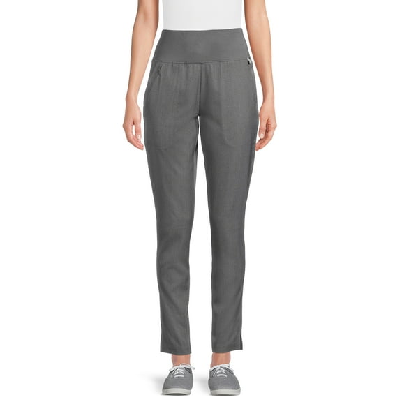 ClimateRight by Cuddl Duds Women’s and Women's Plus Slim Scrub Pants with Anti-Bacterial Technology