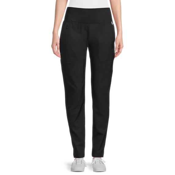 ClimateRight by Cuddl Duds Women’s and Women's Plus Slim Scrub Pants with Anti-Bacterial Technology