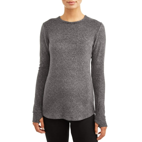 ClimateRight by Cuddl Duds Women's and Women's Plus Stretch Fleece Base Layer Top