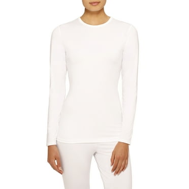 ClimateRight by Cuddl Duds Women's and Women's Plus Stretch Microfiber Base Layer Long Sleeve Top