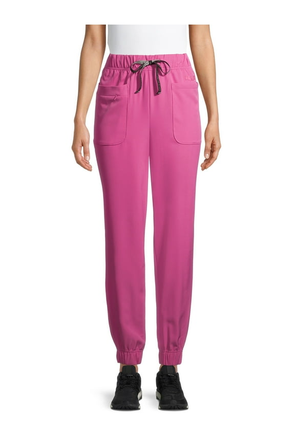 ClimateRight by Cuddl Duds Women's and Women's Plus Stretch Woven Scrub Jogger