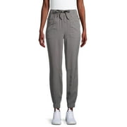 ClimateRight by Cuddl Duds Women's and Women's Plus Stretch Woven Scrub Jogger