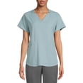 thumbnail image 1 of ClimateRight by Cuddl Duds Women’s and Women's Plus V-Neck Scrub Top with Anti-Bacterial Technology, 1 of 5