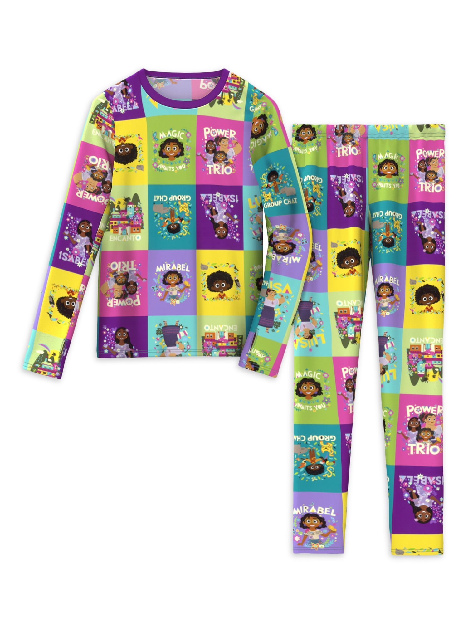 Climateright By Cuddl Duds Encanto Girls Thermal Set Sizes XS M Walmart