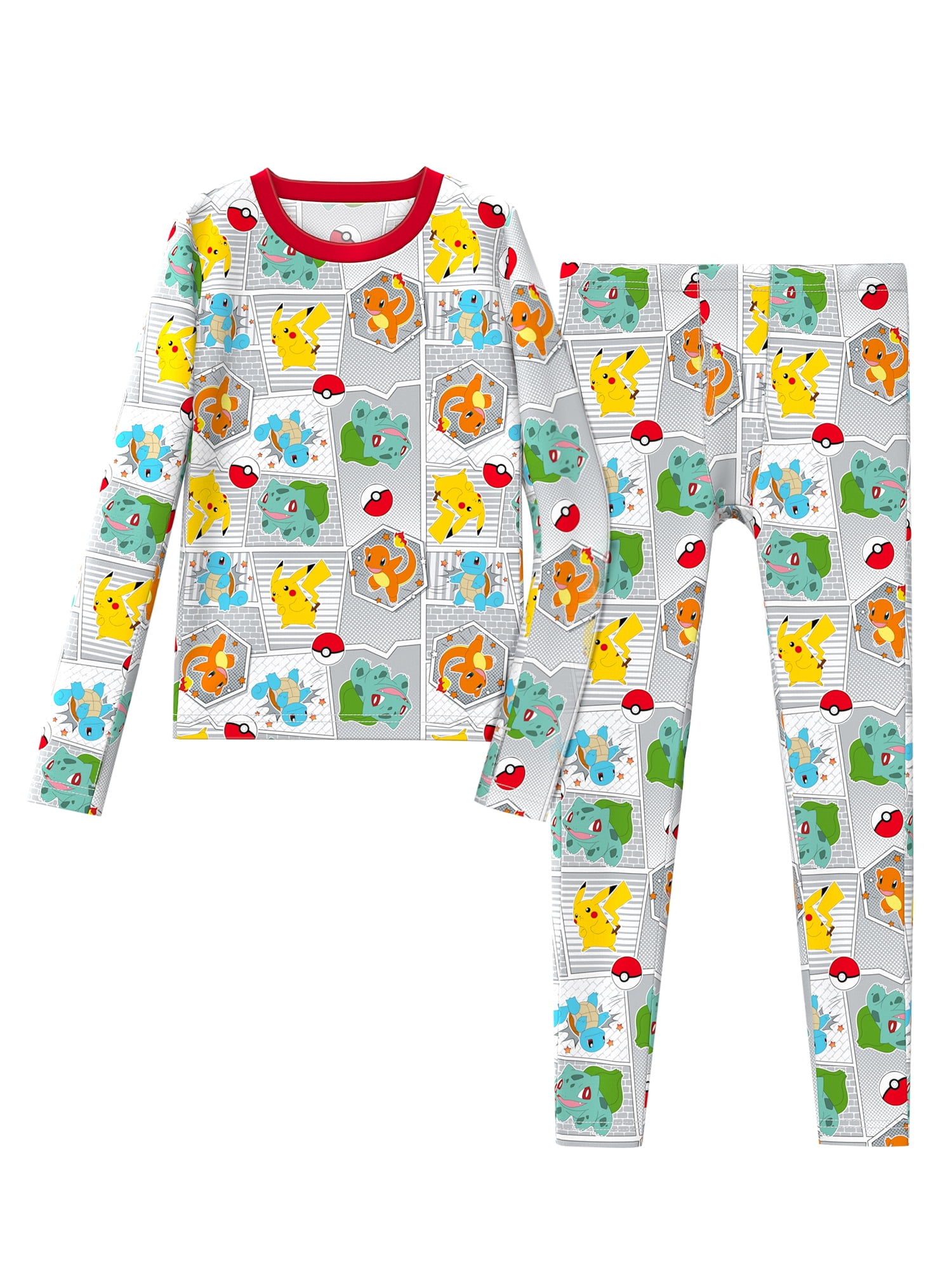 Climateright By Cuddl Duds Pokemon Boys Thermal Set, Sizes S-L