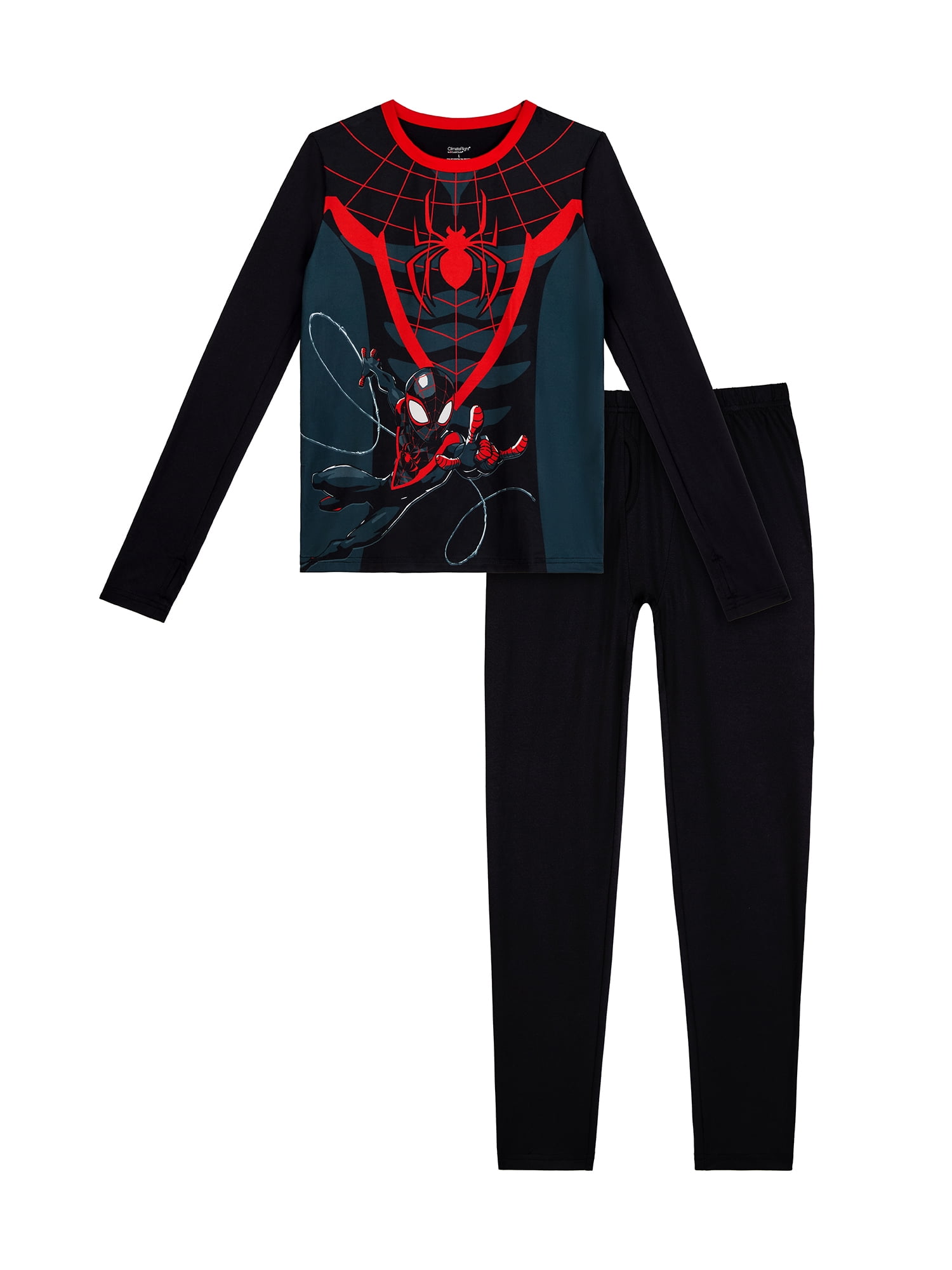 Climateright By Cuddl Duds Spiderman Boys Thermal S-L