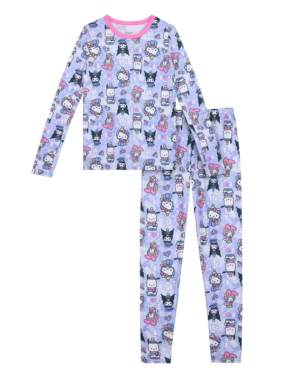 Climateright By Cuddl Duds Hello Kitty Grils Thermal XS-L