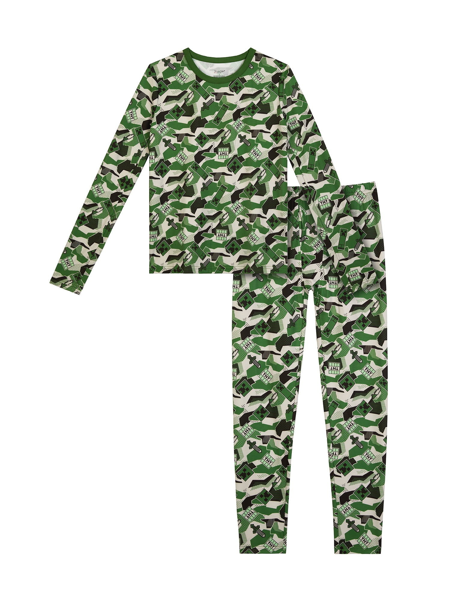 Climateright By Cuddl Duds Minecraft Boys Thermal S-L