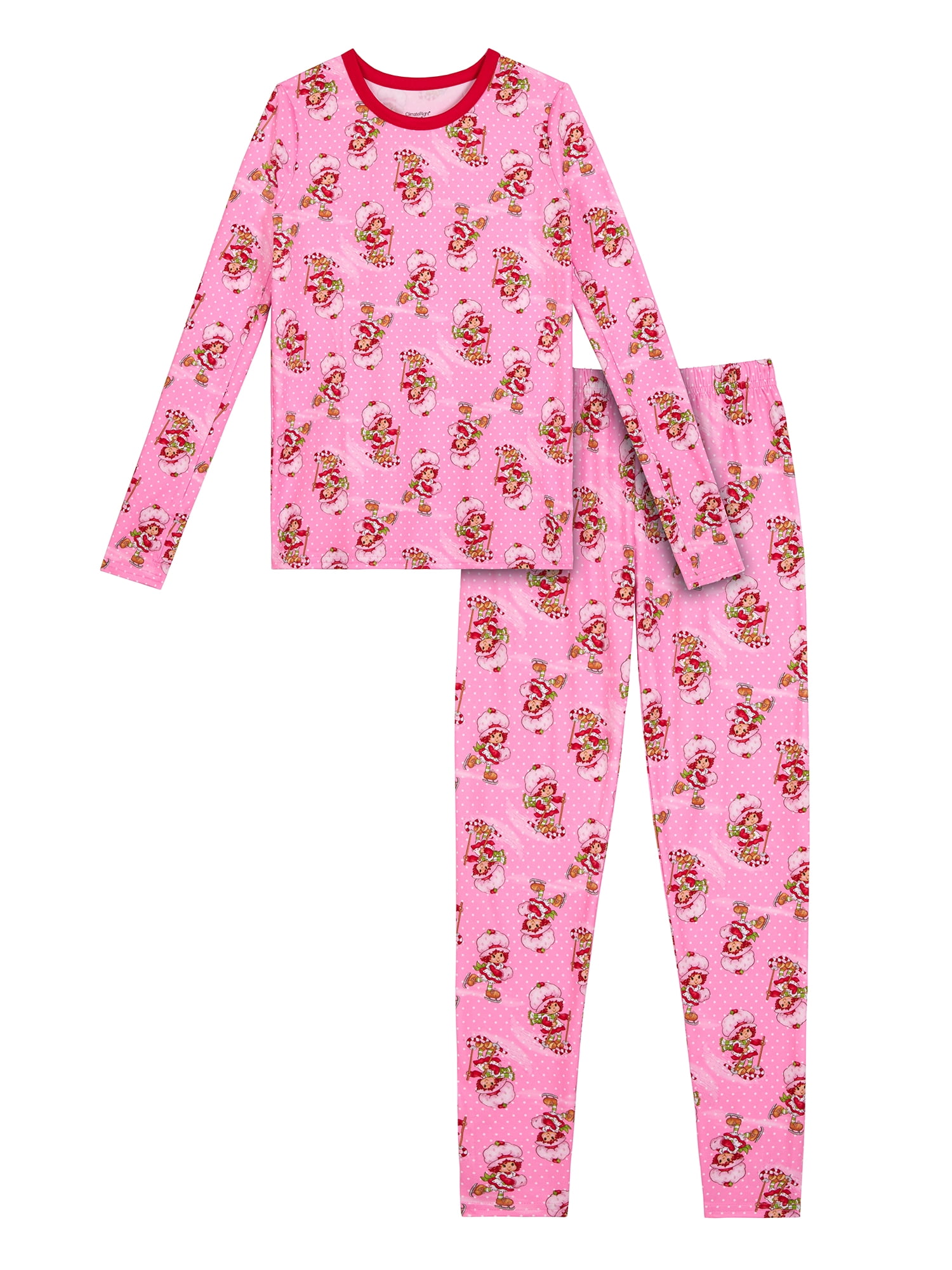 Climateright By Cuddl Duds Strawberry Short Cake Grils Thermal S_L