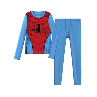 Climateright By Cuddl Duds Spiderman Boys Thermal Set, Sizes S-L