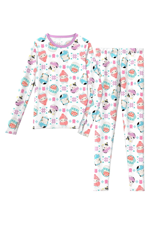 Climateright By Cuddl Duds Squishmallow Girls Thermal Set, Sizes S-L
