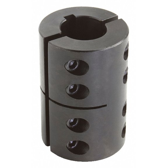 Climax Metal Products Rigid Shaft Coupling,Clamp,1-3/4" L  2CC-075-075-KW