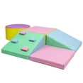 thumbnail image 1 of Climb and Crawl Activity Playset,Soft Lightweight  Foam Climbing Blocks for Climbing, Crawling and Sliding,Indoor Baby Crawling Foam Blocks for Toddlers and Preschoolers 5-Piece, 1 of 6