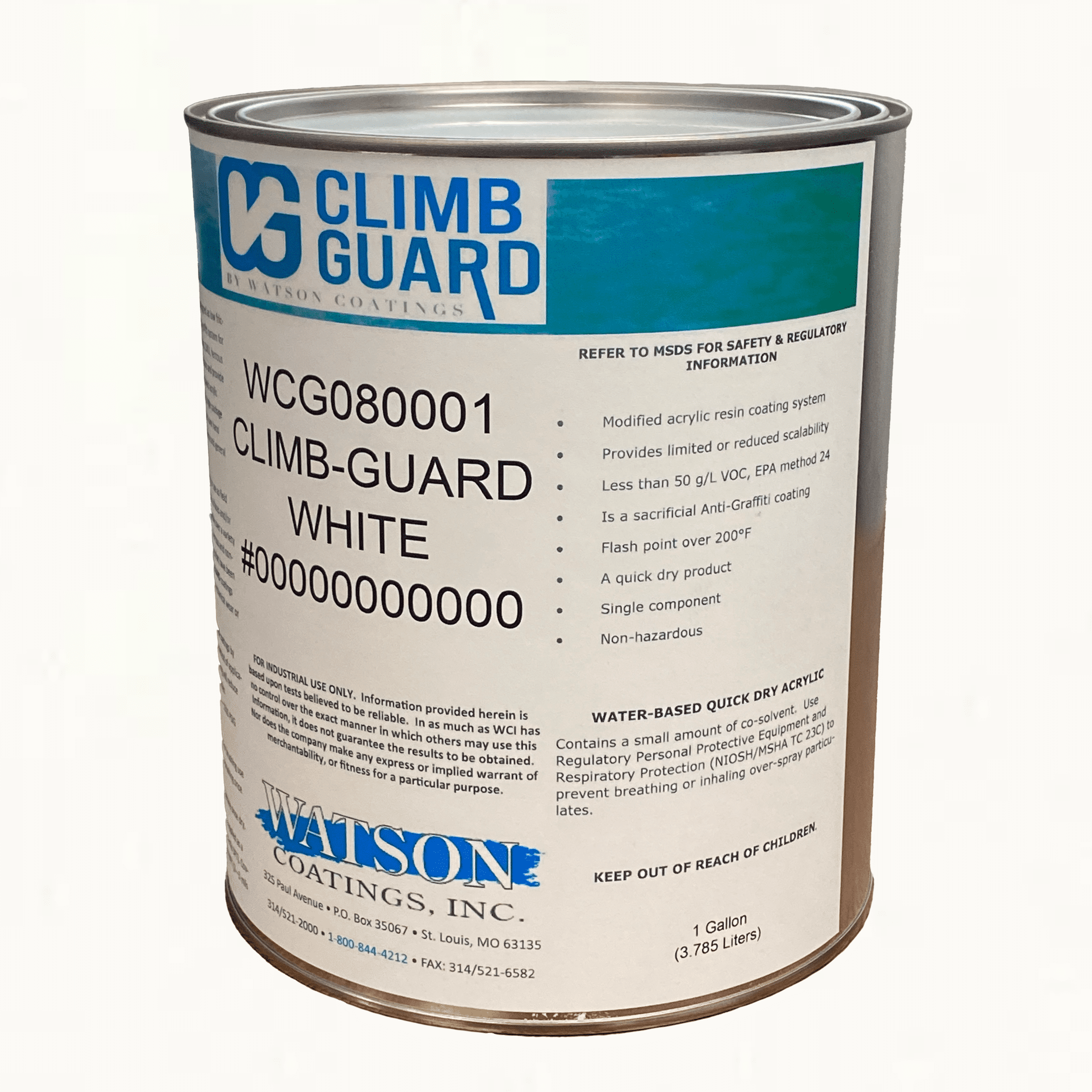 Watson Coatings ClimbGuard White 1 Gallon