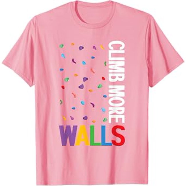 Climb More Walls Climbing Wall Bouldering Climber TShirt