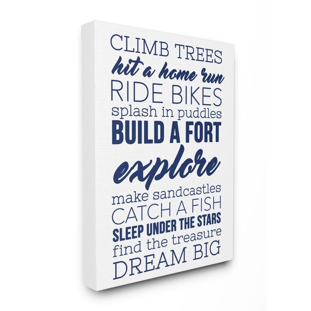 "Climb Trees" Canvas Wall Art (24 in. W x 30 in. H (4 lbs.))