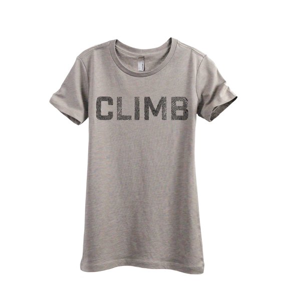 Climb Women's Fashion Relaxed T-Shirt Tee Heather Tan Medium