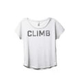 thumbnail image 1 of Climb Women's Fashion Slouchy Dolman T-Shirt Tee Heather White Medium, 1 of 4