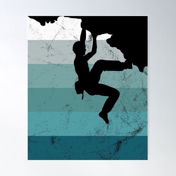 Climber Climbing Bouldering Free Speed Gift Poster Wall Art, Modern Wall Decor For Living Room Bedroom, 16x24 UNFRAMED