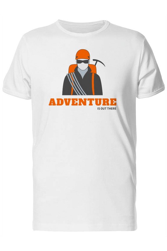Climber Man In Sunglasses Logo Tee Men's -Image by Shutterstock
