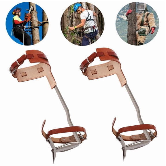 Climber Strap Gaffs Adjustable Tree Climbing Spike Sets Pole Climbing Spurs Tool