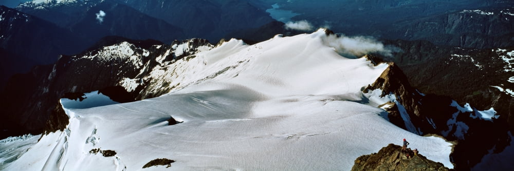 Climbers on Mt Shuksan Cascade Range Whatcom County Washington State USA Canvas Art - Panoramic Images (27 x 9)