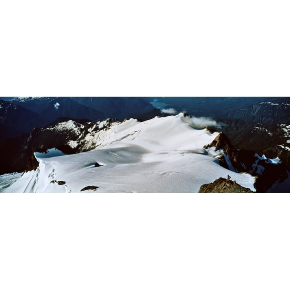 Climbers on Mt Shuksan Cascade Range Whatcom County Washington State USA Canvas Art - Panoramic Images (27 x 9)