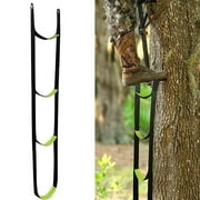 Climbing Aider with Anti-Skidding Steps Reflective Strip Design Wear Resistant Foldable Portable Rope Ladder Camping Supplies