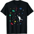thumbnail image 1 of Climbing Boulder Wall Rock Climber Bouldering T-Shirt, 1 of 6