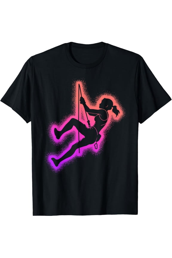 Climbing Bouldering Kids Girls Women Rock Climber T-Shirt