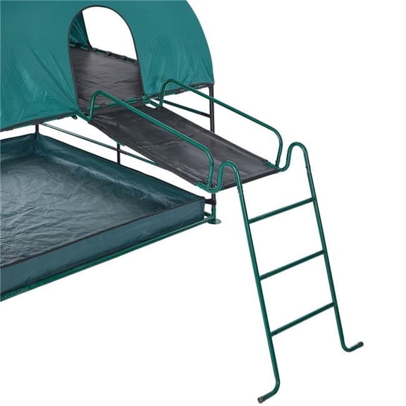 Climbing Bridge & Ladder Accessory - Black - 70in. x 35in. - Durable Steel Frame