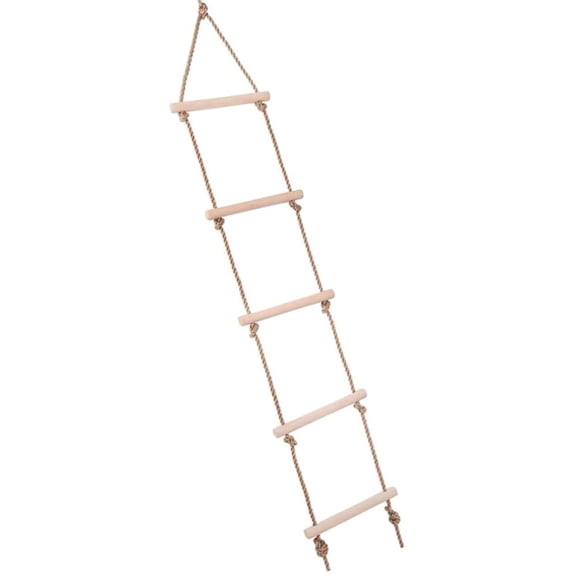 Climbing Companion: Steps Gymnastic Rope Ladder For All Age Children, Build Agility Strength With Eight Foot Fully Assembled Swing, Suitable For Indoor Outdoor Play Areas