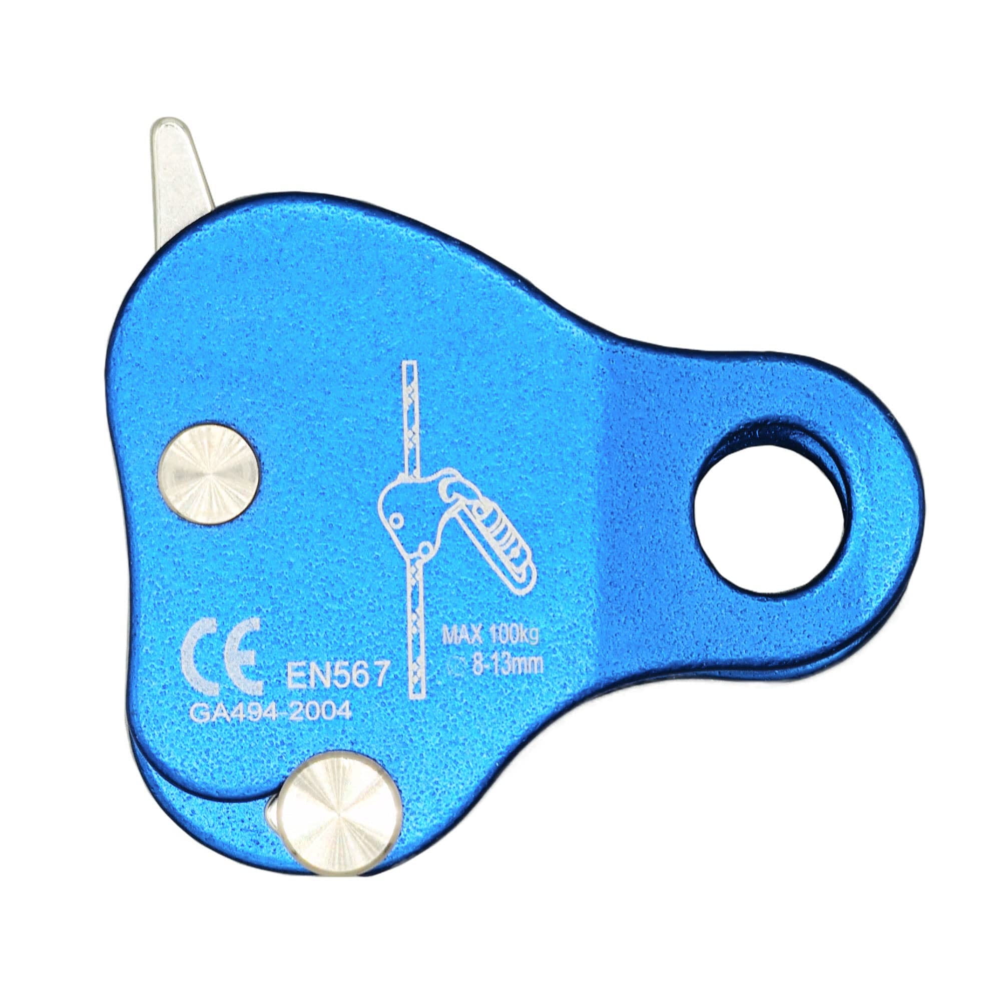Climbing Fall Protection Device The Riser Protects The Aluminum Magnesium Alloy Rope Clip, which is Used for high-Altitude Operation and Rescue During Climbing Rocks