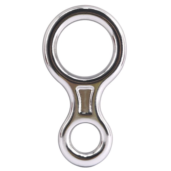 Climbing Gear Downhill Equipment, Descender Rappel Rock Climbing Descending Belaying Equipment Rescue Figure 8 Descender Rigging Plate 35 KN for Climbing Belaying and Rappelling Device