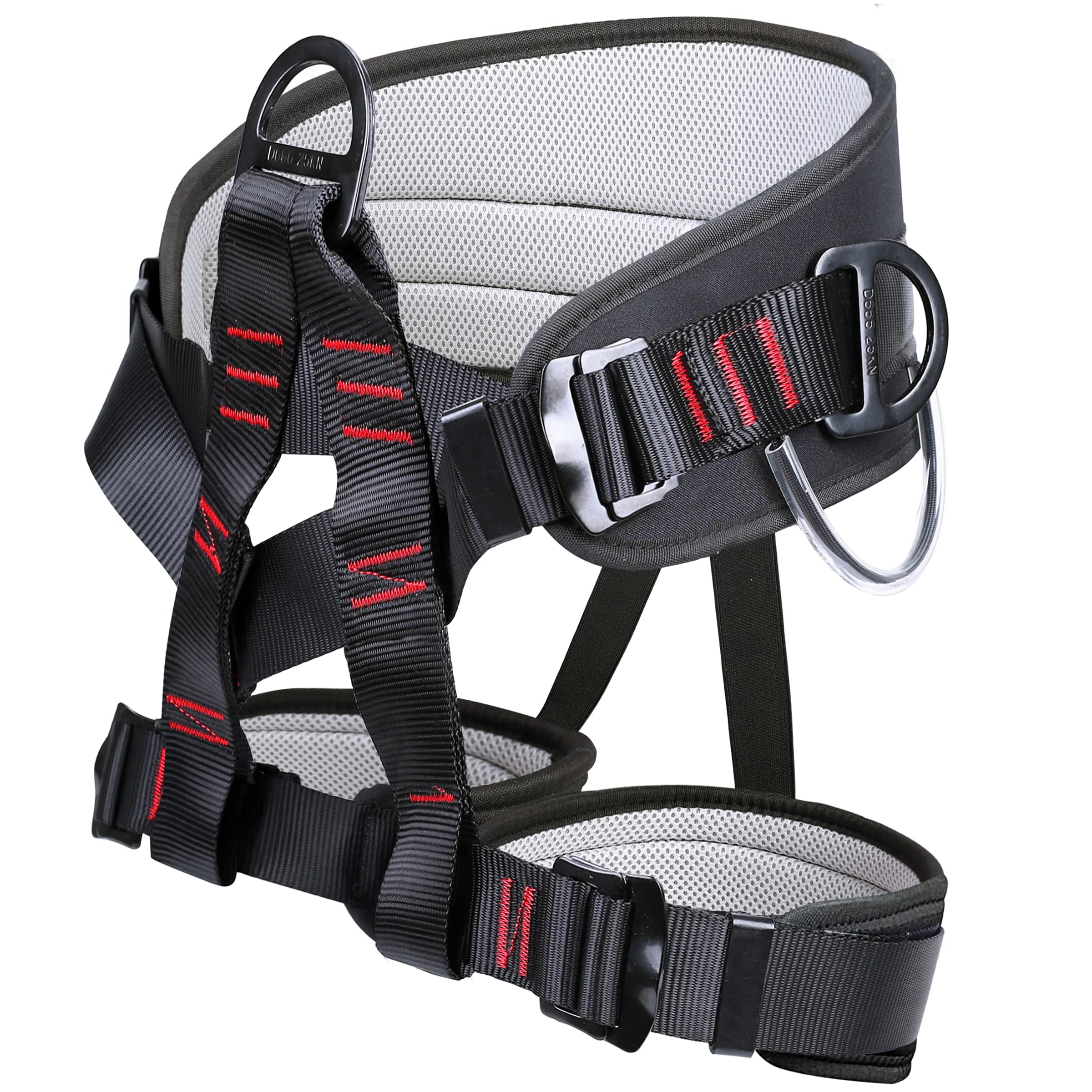 Climbing Harness Adjustable Thickness Half Body Harnesses for Fire Rescuing Caving Rock Climbing Rappelling Tree Protect Waist Safety Belts