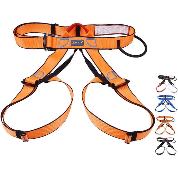 Climbing Harness Half Body Safe for Mountain Rock Climbing, Expanding Training, Rappelling Gear Outdoor Sports for Climbing Expanding Caving Rescue Ascending Training Working at Height