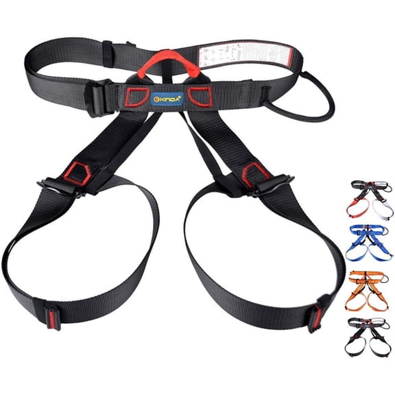 Climbing Harness, Half Body Safe for Mountain Rock Climbing, Expanding Training, Rappelling Gear Outdoor Sports, High-Strength Polyester Material Light and Wear Resistant