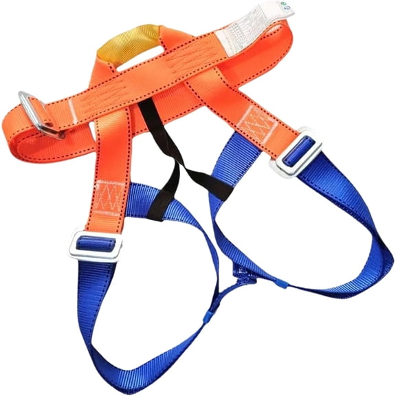 Climbing Harness Half Body Safety Belt for Mountaineering, Comfortable Rappelling Gear for Roofing Construction Work Adjustable Climbing Equipment for Men Outdoor Climbing