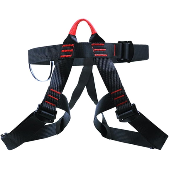 Climbing Harness, Half Body Safety Climbing Rappelling Harness Adjustable Climbing Guide Belts for Outdoor Downhill Rescuing