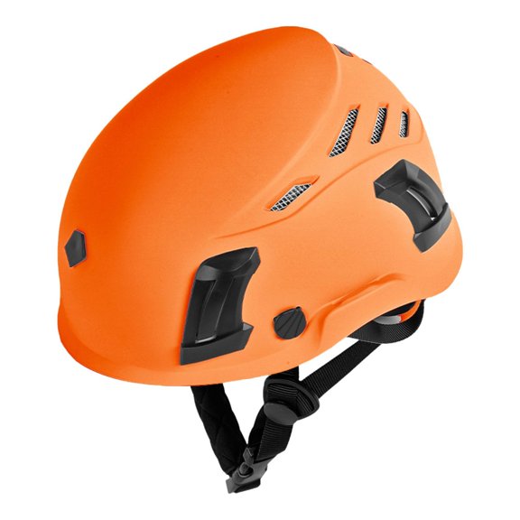 Climbing Helmet Hardhat Half Dome Shock Absorbing ABS Material Adjustable for Adults Mountaineering
