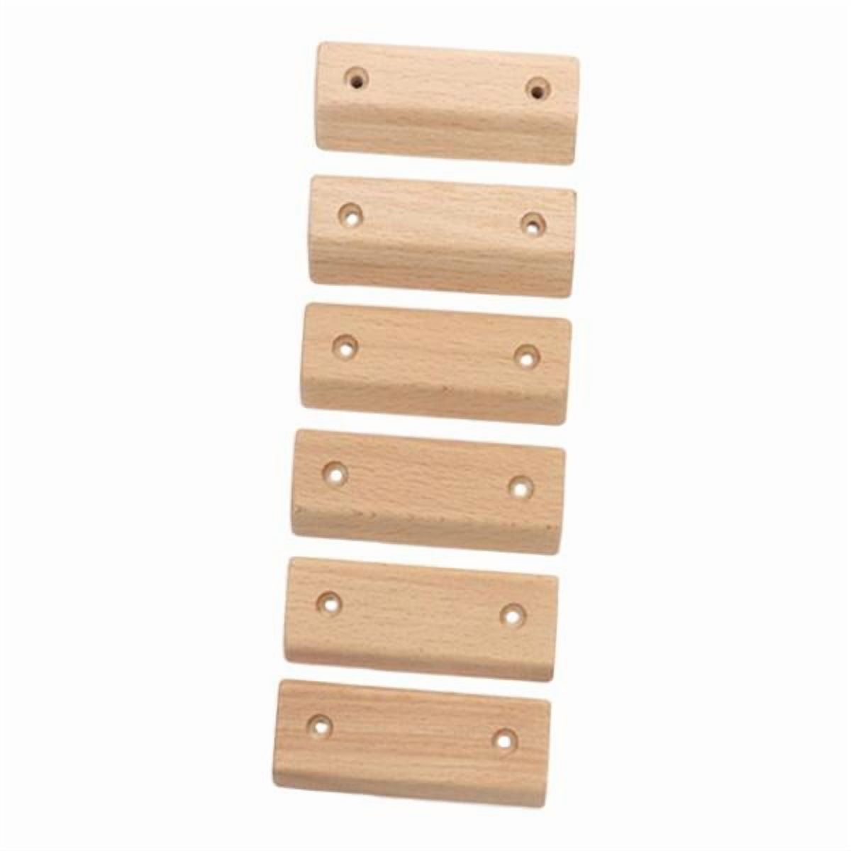 Climbing Holds Fingerboard Grip Strengthener Sturdy Wood Construction for Indoor Outdoor Workouts