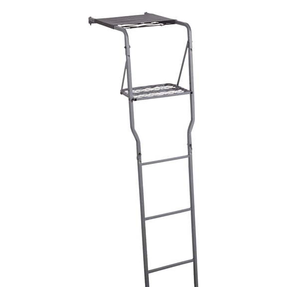 Climbing Ladder Tree Stand With Mesh Seat Equipment For Deer Hunting 15'