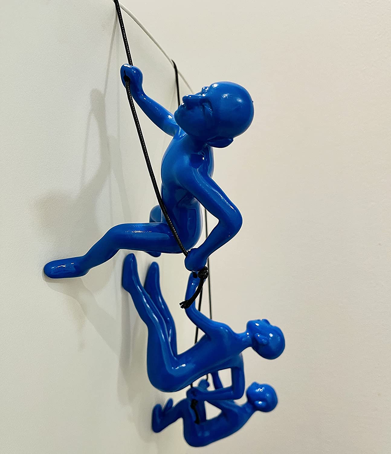 Climbing Man Hanging Wall Piece Of Art Solid, Durable Polyresin