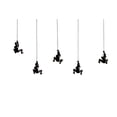 thumbnail image 1 of Climbing Man Classic Wall-Art Sculpture | 5-Pack | Black, 1 of 4