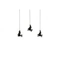 thumbnail image 1 of Climbing Man Classic Wall-Art Sculpture | 3-Pack | Black, 1 of 4