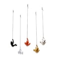 thumbnail image 1 of Climbing Man Classic Wall-Art Sculpture | 5-Pack | bk,wh,si,gd,or, 1 of 4