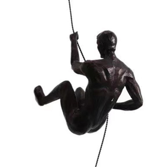 Climbing Man Wall Sculpture - Unique Climbing Men Wall Decor for Home and Office, Perfect for Climbing Sports Enthusiasts