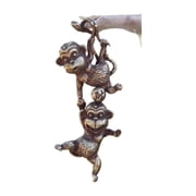 Climbing Monkey Brass Animal Statue Small Sculpture Tabletop Figurine Decor Gift