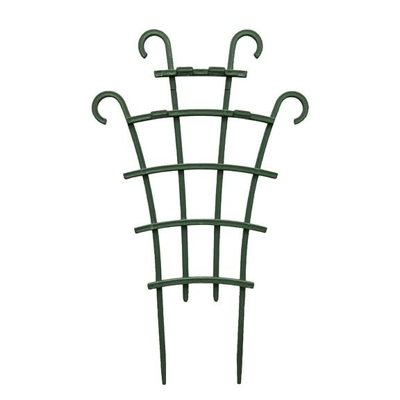 Climbing Support Cage | Iron Flower Stand for Pergola, Crab Claw Orchid & Monstera | Leaf Guard Tomato Cage with Anti-Slip Design | 10-Pack Semicircle Garden Stakes