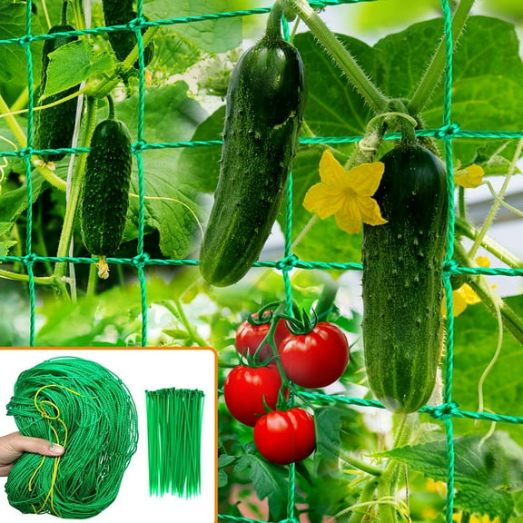 Climbing Plant Trellis - Heavy Duty Garden Trellis for Cucumbers, Vines, Fruits and Vegetables, Tomato Plant Trellis, Climbing Vines/5.9x8.9 FT (27 Strands)